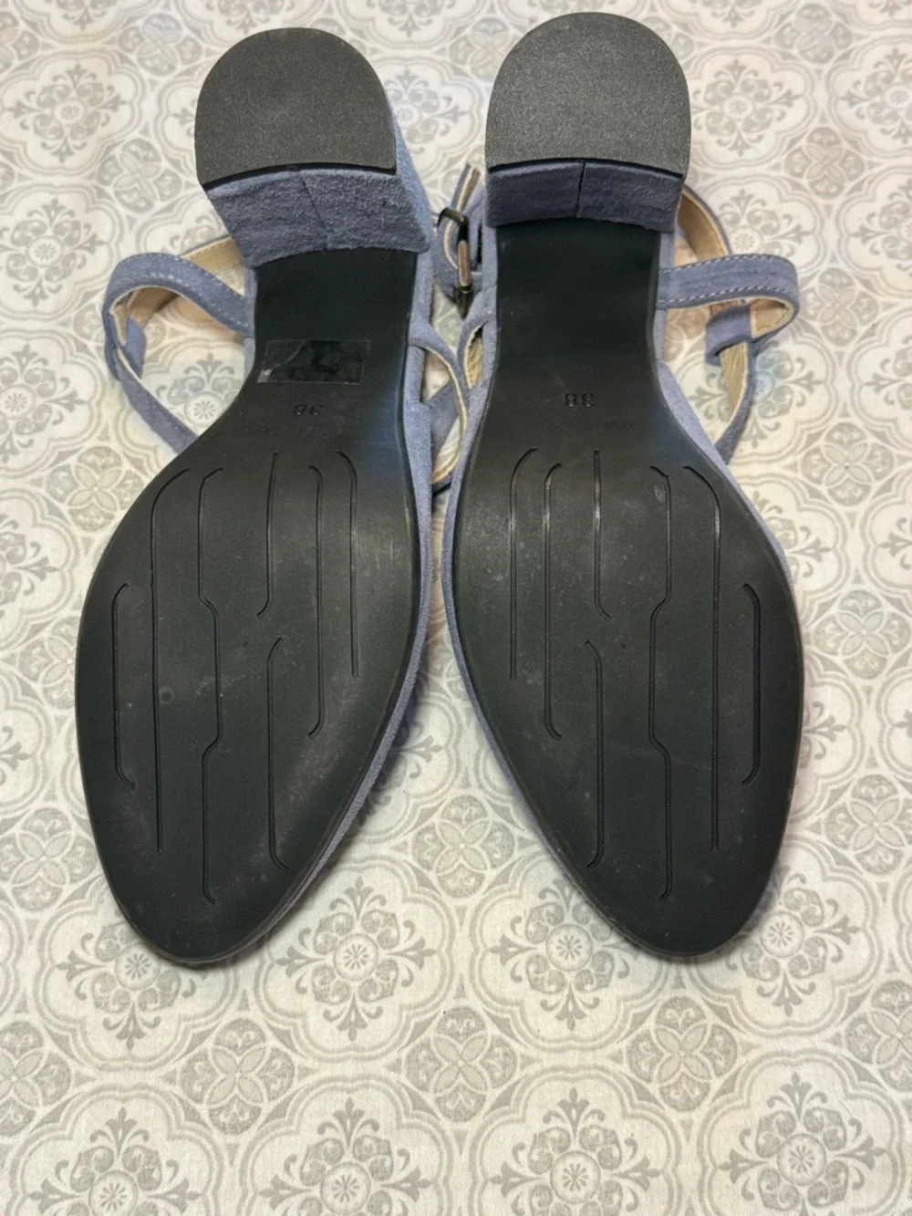 Sundance Women's Viloria Blue Leather Suede Heels size 38